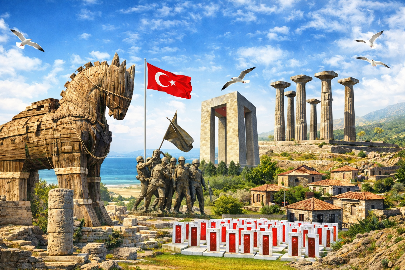 TRUVA & ÇANAKKALE ŞEHİTLİK & ASSOS BEHRAMKALE TURU